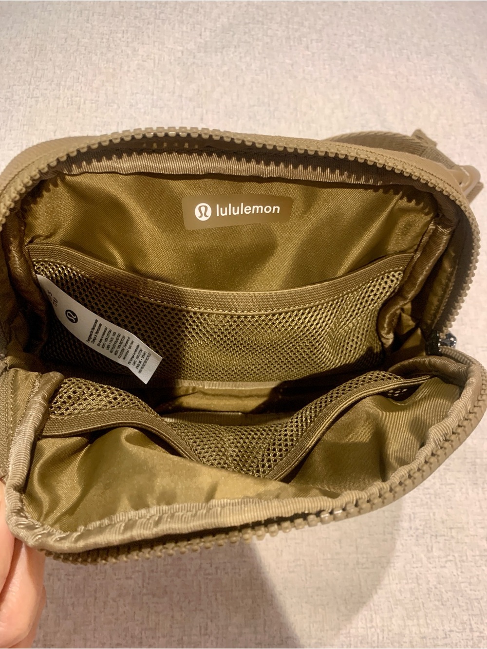 Lulu Everywhere Belt Bag Brown/ Khaki Tan Fanny Pack Lululemon EBB 1L Waist Cros - Picture 5 of 9